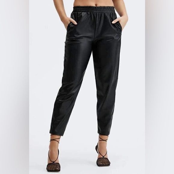 FABLETICS Vegan leather joggers - Picture 1 of 2